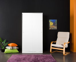Hanah Home Armario de Puertas Correderas Blanco Swd-431-By-2